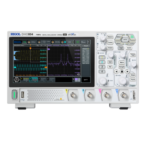 Oscilloscopio Rigol  DHO804  70 MHz, 1,25 GSa/s, 25 Mpts, 4CH - Rigol Italia