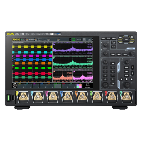 Oscilloscopio Rigol  DHO5108   1 GHz, 4 GSa/s, 12-bit, 8-CH - Rigol Italia