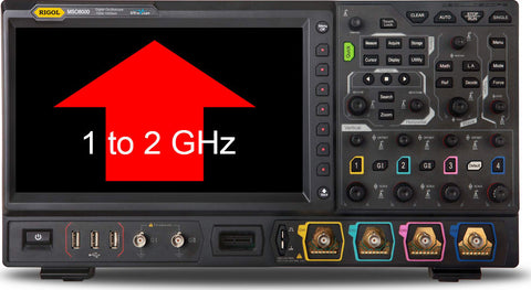 MSO8000-BW10T20 upgrade di banda da 1GHz a 2GHz   Upgrade Option - Rigol Italia