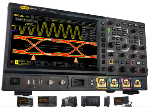 Oscilloscopio Rigol MSO8104 1GHz  mixed signals ( 4 Canali ANA + 16 Canali DIG ) - Rigol Italia